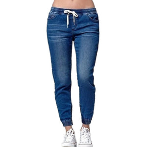 Casual Solid Denim Pants