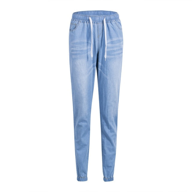 Casual Solid Denim Pants