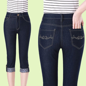 Denim Capri's Trousers